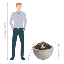 Teamson Home HR30180AA Wood Burning Fire Pit -Home Furnishings Store 9410615 R Z004A