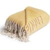 Habitat Country Hideaway Woven Throw - Mustard - 125X150cm