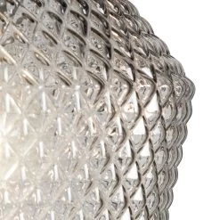 Habitat Nubia Faceted Glass Shade - Smoke Grey -Home Furnishings Store 9453957 R Z002A