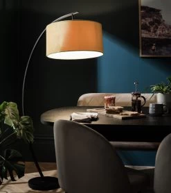 Habitat 49cm Velvet Shade - Saffron -Home Furnishings Store 9458495 R Z003C