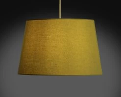Habitat 40cm Textured Taper Shade - Ochre -Home Furnishings Store 9466597 R Z003C