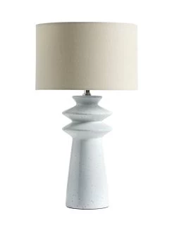 Habitat Astraeus Ceramic Table Lamp - White & Cream -Home Furnishings Store 9481307 R Z007A