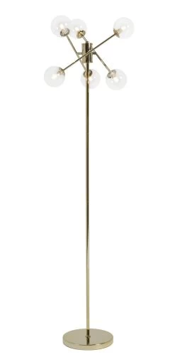 Habitat Glam 6 Light Glass Floor Lamp – Gold -Home Furnishings Store 9487916 R Z008A