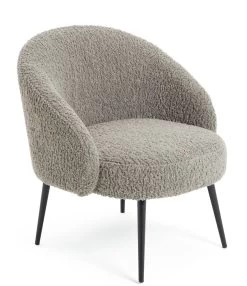 Habitat Ash Boucle Accent Chair - Grey -Home Furnishings Store 9515510 R Z004A