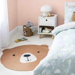 Habitat Kids Animal Abstract Jute Circle Rug - Natural