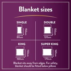 Slumberdown Perfectly Warm Luxury Electric Blanket-Double -Home Furnishings Store 9519767 R Z010A