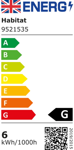 Habitat Ngami Mushroom Aluminium LED Touch Table Lamp - Blue -Home Furnishings Store 9521535 R A001