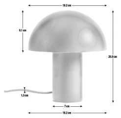 Habitat Ngami Mushroom Aluminium LED Touch Table Lamp - Blue -Home Furnishings Store 9521535 R E001