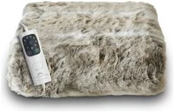 Dreamland Luxury Faux Fur Husky Heated Throw - Large -Home Furnishings Store 9522204 R Z008A
