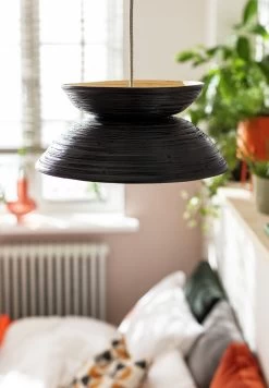 Habitat Hypnos Spun Bamboo 2 Tier Shade - Black -Home Furnishings Store 9523832 R Z002C