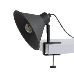 Habitat Loft Industrial Clamp Light - Charcoal