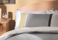 Habitat Country Block Stripe Grey Bedding Set - Single