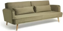 Habitat Andy Clic Clac Velvet Sofa Bed - Sage -Home Furnishings Store 9531082 R Z003A
