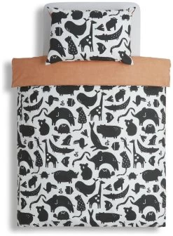 Habitat Kids Pure Cotton Twin Pack Bedding Set - Toddler -Home Furnishings Store 9536551 R Z002A