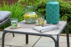 Habitat Nora 2 Seater Metal Garden Bistro Set - Grey -Home Furnishings Store 9548415 R Z003C