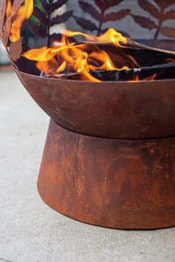 La Hacienda Aged Effect Globe Firepit -Home Furnishings Store 9549445 R Z006A