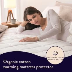 Dreamland Organic Cotton Warming Mattress Protector-Single -Home Furnishings Store 9560321 R Z002A 1