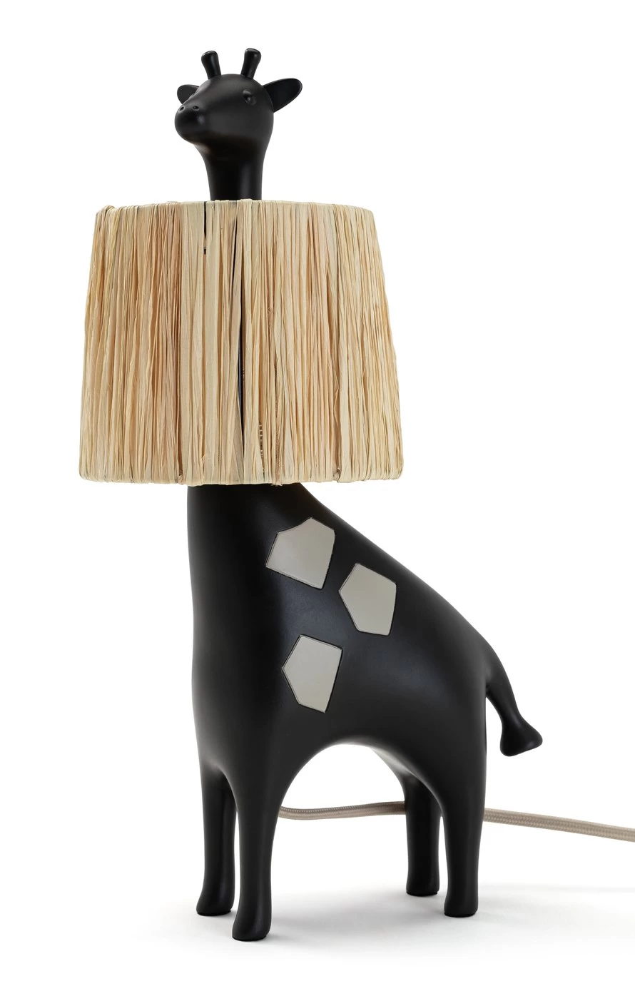 Habitat Kids Giraffe Rattan Table Lamp - Black 2 Habitat Kids Giraffe Rattan Table Lamp - Black - Image 2