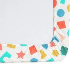 Habitat Kids Colourful Shapes 2 Pack Fitted Sheets - Cot -Home Furnishings Store 9571310 R Z004A