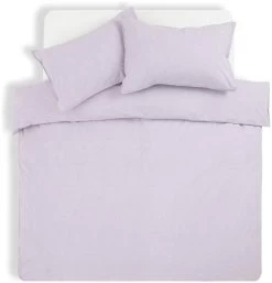 Habitat Reset Cotton Textured Print Lilac Bedding Set-Single -Home Furnishings Store 9575354 R Z002A