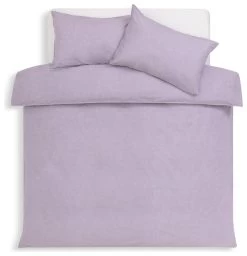 Habitat Reset Cotton Textured Print Lilac Bedding Set-Single -Home Furnishings Store 9575354 R Z003A