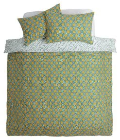 Habitat Sunburst Geo Green & Mustard Bedding Set - Single -Home Furnishings Store 9588042 R Z002A