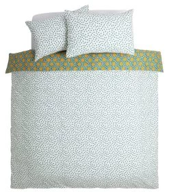 Habitat Sunburst Geo Green & Mustard Bedding Set - Single -Home Furnishings Store 9588042 R Z004A