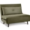Habitat Roma Small Double Velvet Chairbed - Sage Green