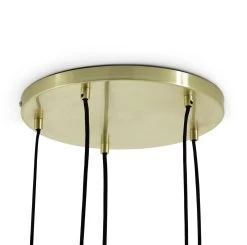 Habitat Webb 5 Light Cluster Pendant - Glass & Brass -Home Furnishings Store 9600573 R Z003A