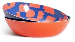 Habitat Abstract Play Melamine Picnic Serve Bowl -Pack Of 2 -Home Furnishings Store 9605987 R Z003A