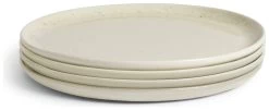 Habitat Evora 4 Piece Stoneware Side Plates - Natural