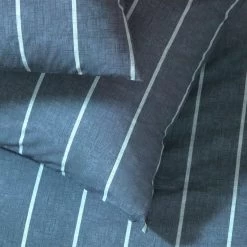 Habitat Cotton Modern Country Stripe Navy Bedding Set-Single -Home Furnishings Store 9608740 R Z003A