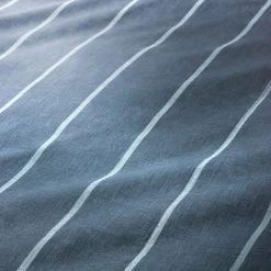 Habitat Cotton Modern Country Stripe Navy Bedding Set-Single -Home Furnishings Store 9608740 R Z004A