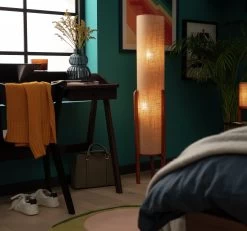 Habitat Arbaa Woven Column Floor Lamp - Natural -Home Furnishings Store 9622939 R Z002C