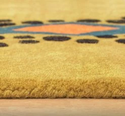 Habitat Kids Dragon Shaped Rug - Mustard - 100x150cm -Home Furnishings Store 9627817 R Z002C