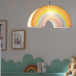 Habitat Kids Rainbow Paper Shade - Multicoloured