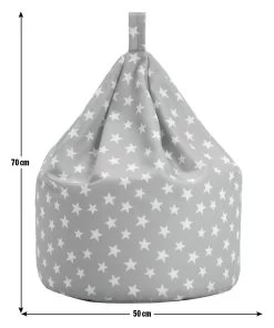 Habitat Kids Grey Stars Bean Bag -Home Furnishings Store 9644199 R E001