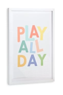 Habitat Kids Play Slogan Framed Wall Art - 31x43cm -Home Furnishings Store 9650781 R Z002A